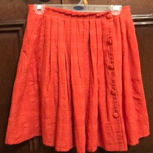 Anthropologie orange skirt Sz 4